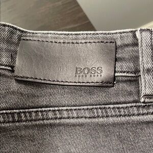 Boss Charcoal Denim Trousers